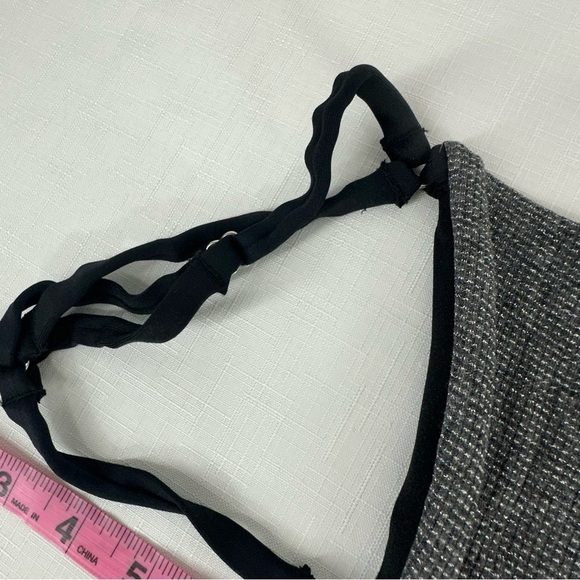 Yandy Size XL Black & Gray Glitter Bandeau Bikini Top New with Tags - Picture 11 of 13